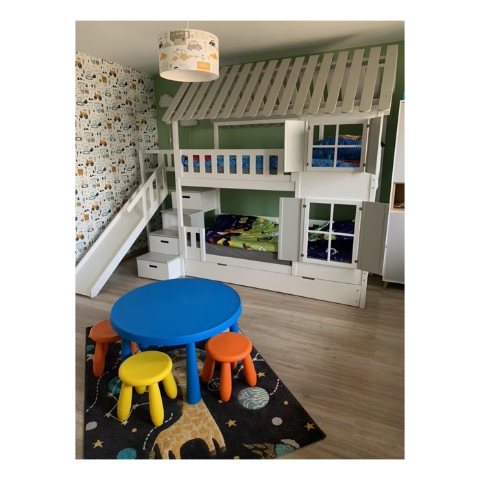 Traumbett Etagenbett mit Treppe und rutche
